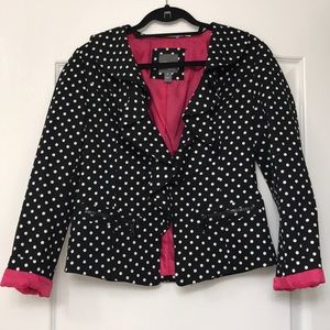 Polka dot blazer